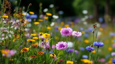 ilustračné foto: pestrá lúka s kvetmi a trávami