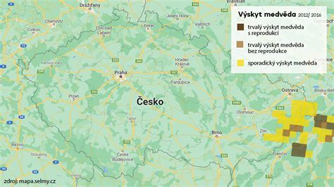 Mapa znázorňujúca výskyt medvedieho cesnaku v lužných lesoch