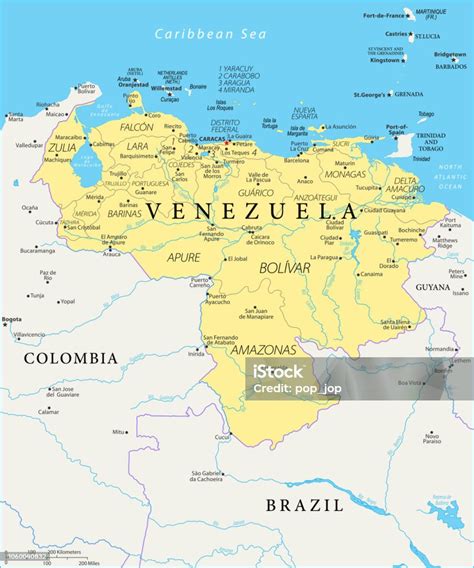 Mapa Venezuely s vyznačenými oblasťami biodiverzity