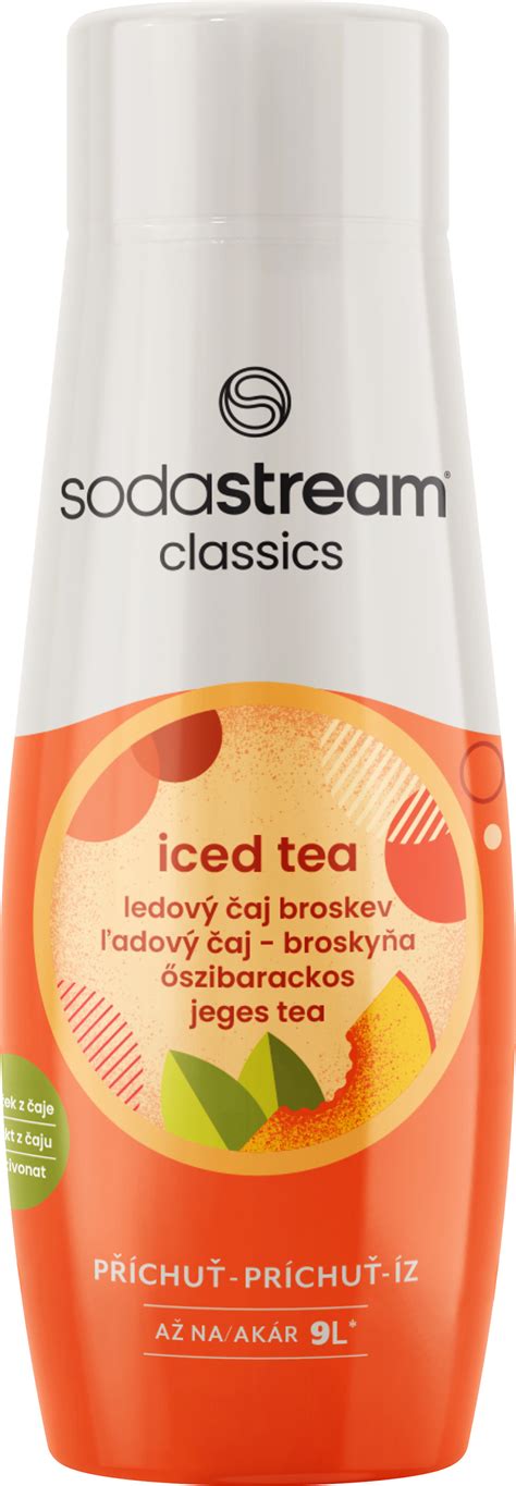 Produktové foto: Fľaša sirupu SodaStream Ľadový čaj broskyňa