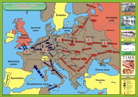 Historická mapa západného frontu prvej svetovej vojny