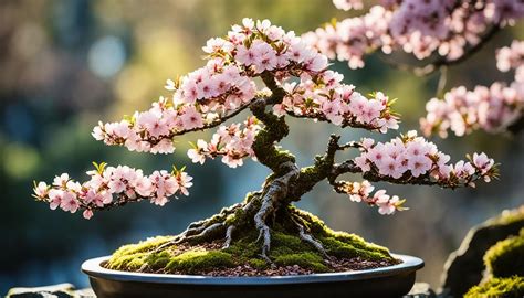 bonsai sakura v kvitnutí