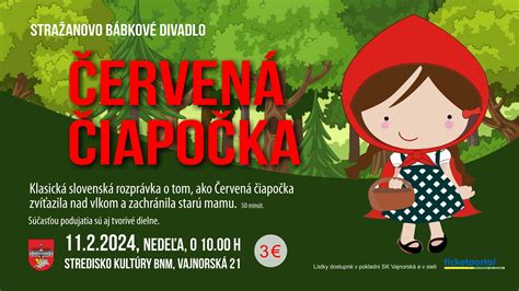 Snímka z divadelného predstavenia Červená Čiapočka v anglickom jazyku