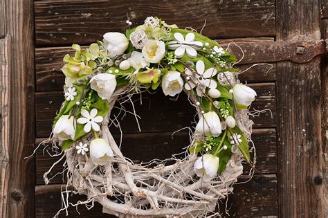 Jarný veniec na vchodové dvere