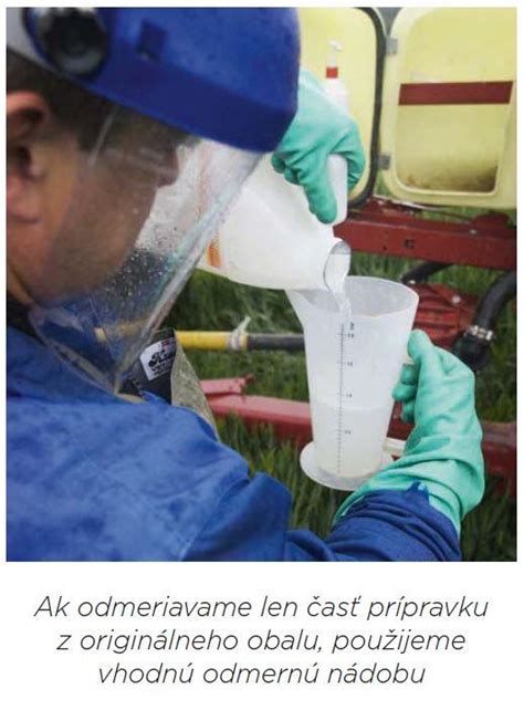 Infografika správneho postupu miešania postrekovej kvapaliny
