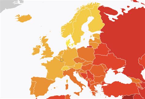 Mapa znázorňujúca dôležité mincovne v Európe