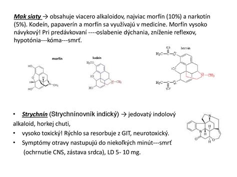 Schéma štruktúry alkaloidov (morfín, kodeín) alebo zobrazenie makovíc s latexom