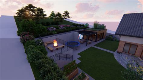 Vizualizácia rezu vyvýšeným záhonom s vrstvami organických materiálov