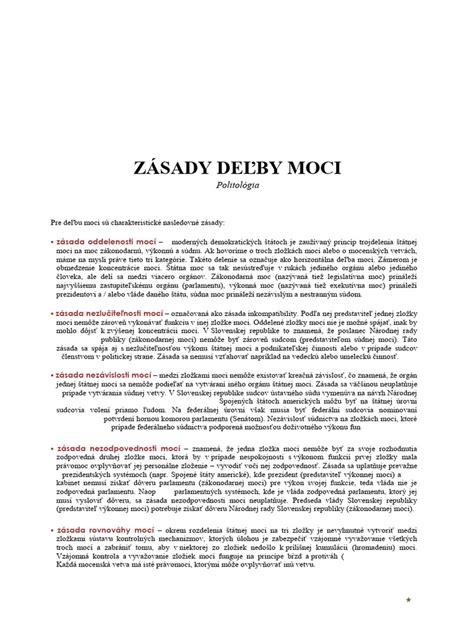 Infografika znázorňujúca princíp deľby moci (brzdy a rovnováhy)