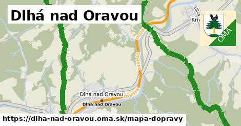 mapa okolia Nižnej nad Oravou s vyznačenými lesnými a poľnohospodárskymi plochami