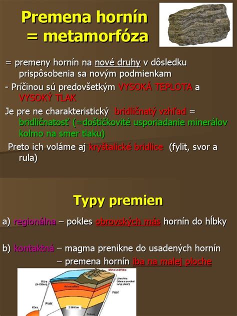 Infografika cyklu hornín: magmatické, sedimentárne a premenené horniny