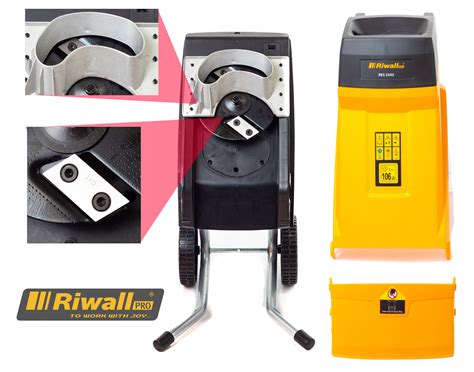 Schéma záhradného elektrického drviča Riwall PRO RES 2545 so zberným vakom