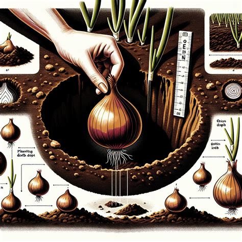 Ilustrácia výsadby sadzačky cibule