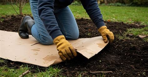 fotografia záhona s mulčom ako prevencia proti burine