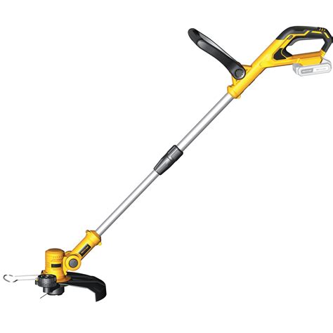 Schéma strunovej kosačky s vyznačením žacej hlavy, hriadeľa a rukoväte