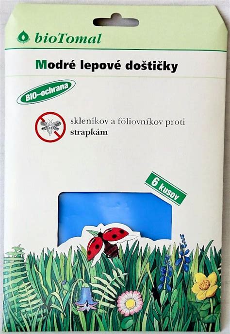 modré lepové doštičky na monitorovanie škodcov