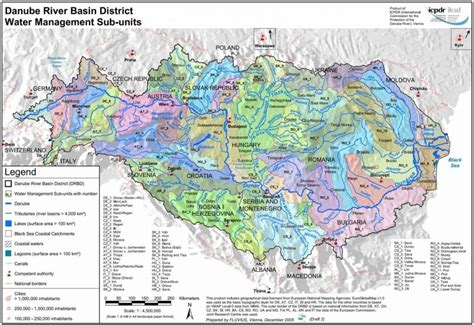 Mapa povodia rieky Moravy s vyznačenými obcami na Záhorí