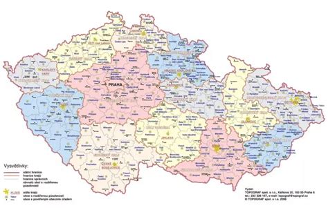 Mapa okresu Komárno s vyznačenými agrárnymi oblasťami