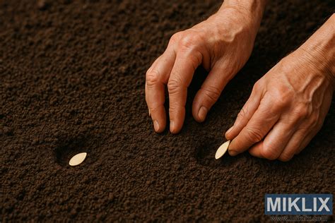 Ilustrácia rozsievača sypúceho semená do rôznych typov pôdy