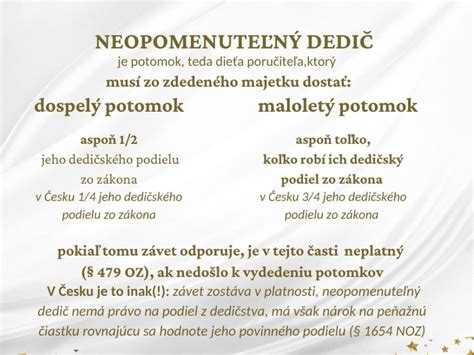 Infografika: Podiel neopomenuteľných dedičov zo zákonného dedičstva (maloletí 100%, plnoletí 50%)