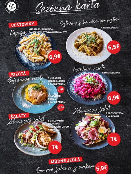 Infografika s ukážkou najobľúbenejších jedál z menu reštaurácie Jasmin