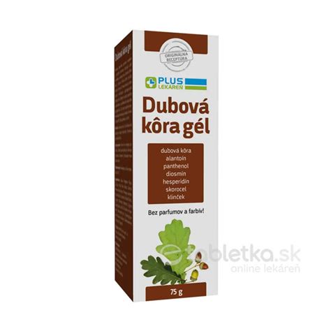 ilustrácia dubovej kôry a jej zložiek