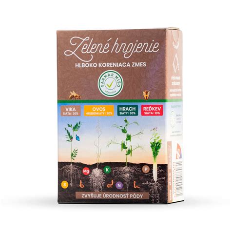 Obal rôznych zmesí na zelené hnojenie