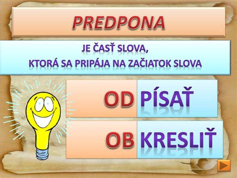 infografika vysvetľujúca štruktúru slova (kmeň, predpona, prípona) alebo vizuálna slovníková karta