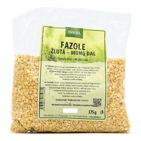 fotografia lúpanej a polenej fazule mungo (Mung Dal)