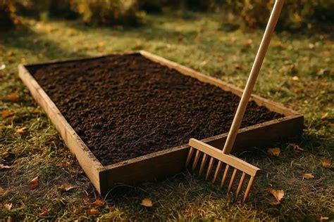 príprava pôdy pre cesnak - zapracovanie kompostu