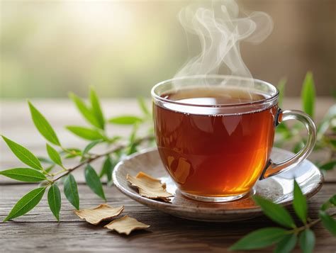 Skladová fotografia: šálka čaju z dubovej kôry