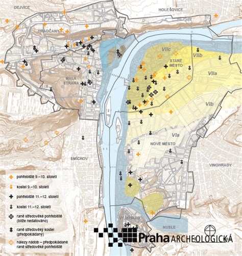 Mapa alebo schematické znázornenie archeologických nálezísk v Spišskej Belej