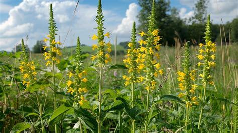 Fotografia kvitnúcej Mečovky kalifornskej so zlatožltými kvetmi v prirodzenom vlhkom prostredí