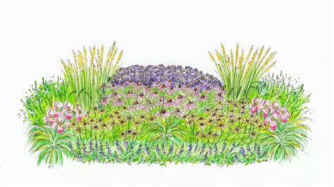 Ukážka výsadby nízkych trvaliek pri kamennom chodníku