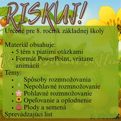 Infografika foriem nepohlavného rozmnožovania rastlín