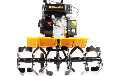 Špecifikácie benzínového kultivátora Riwall PRO RPT 8556 R s detailmi motora, nožov a nastavení.