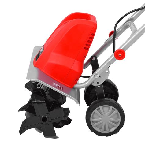 Elektrický kultivátor Hecht 745 s detailným pohľadom na nože a ovládacie prvky.