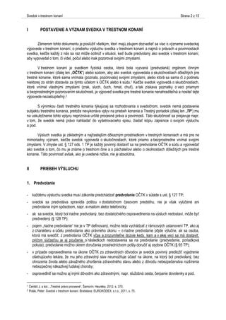 grafické znázornenie právnej hierarchie v trestnom konaní
