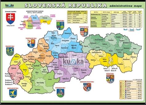 Mapa Slovenska s vyznačenými lokalitami levanduľových fariem