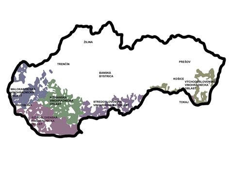Mapa zobrazujúca rozšírenie viniča z oblasti Kaukazu