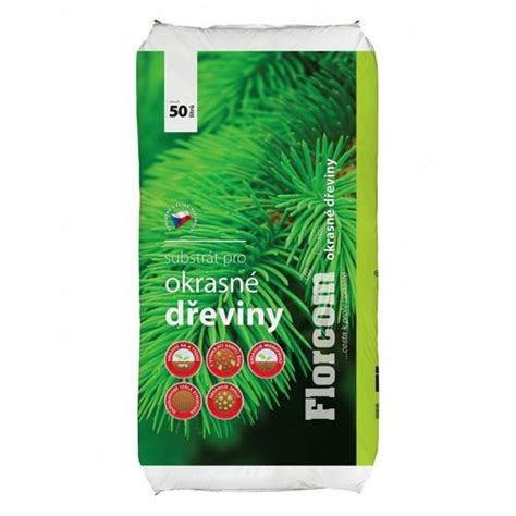 Schéma zloženia kvalitného substrátu pre okrasné dreviny (rašelina, kôrový humus, hnojivá)