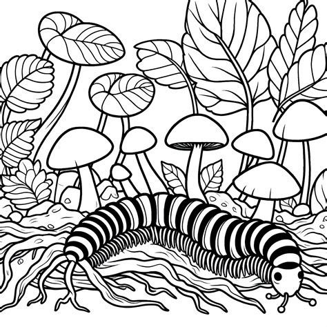 Ilustrácia mykoríznej symbiózy medzi koreňmi stromu a hubami