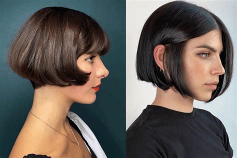 Porovnanie účesov typu Lob a Bob na modelkách s jemnými vlasmi