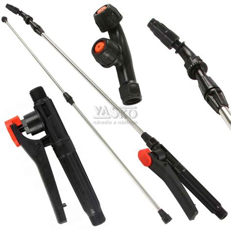 Nákres alebo foto teleskopickej predlžovacej tyče pre postrekovač