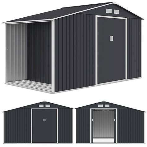 ilustračné foto: moderný kovový záhradný domček