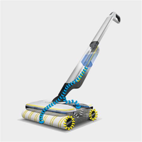 Detailný pohľad na čistiace valce podlahového čističa FC 7 Cordless