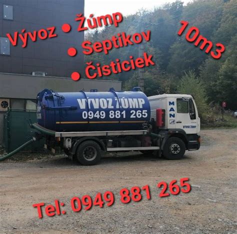 Vozidlo na vývoz žumpy a profesionálna likvidácia odpadových vôd