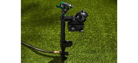 Schematic of a motion-activated water sprinkler