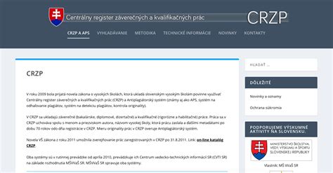 Infografika: Schéma fungovania Centrálneho registra záverečných a kvalifikačných prác (CRZP) s vyznačením toku dokumentov a kontroly originality