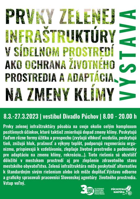 Infografika zobrazujúca prvky zelenej infraštruktúry v mestskom prostredí a ich prínosy